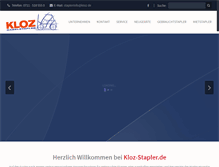 Tablet Screenshot of kloz-stapler.de
